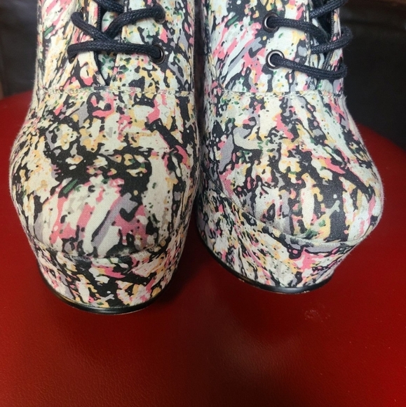 Asos colorful wedge boot lace up - Picture 5 of 8